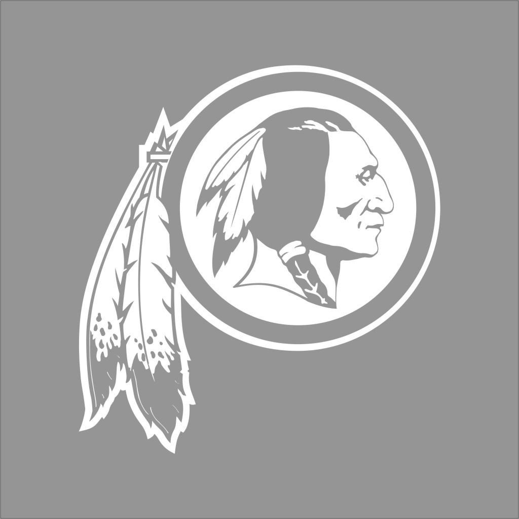 Washington Redskins NFL Team Logo 1 Color Vinyl Decal Sticker Car Window Wall