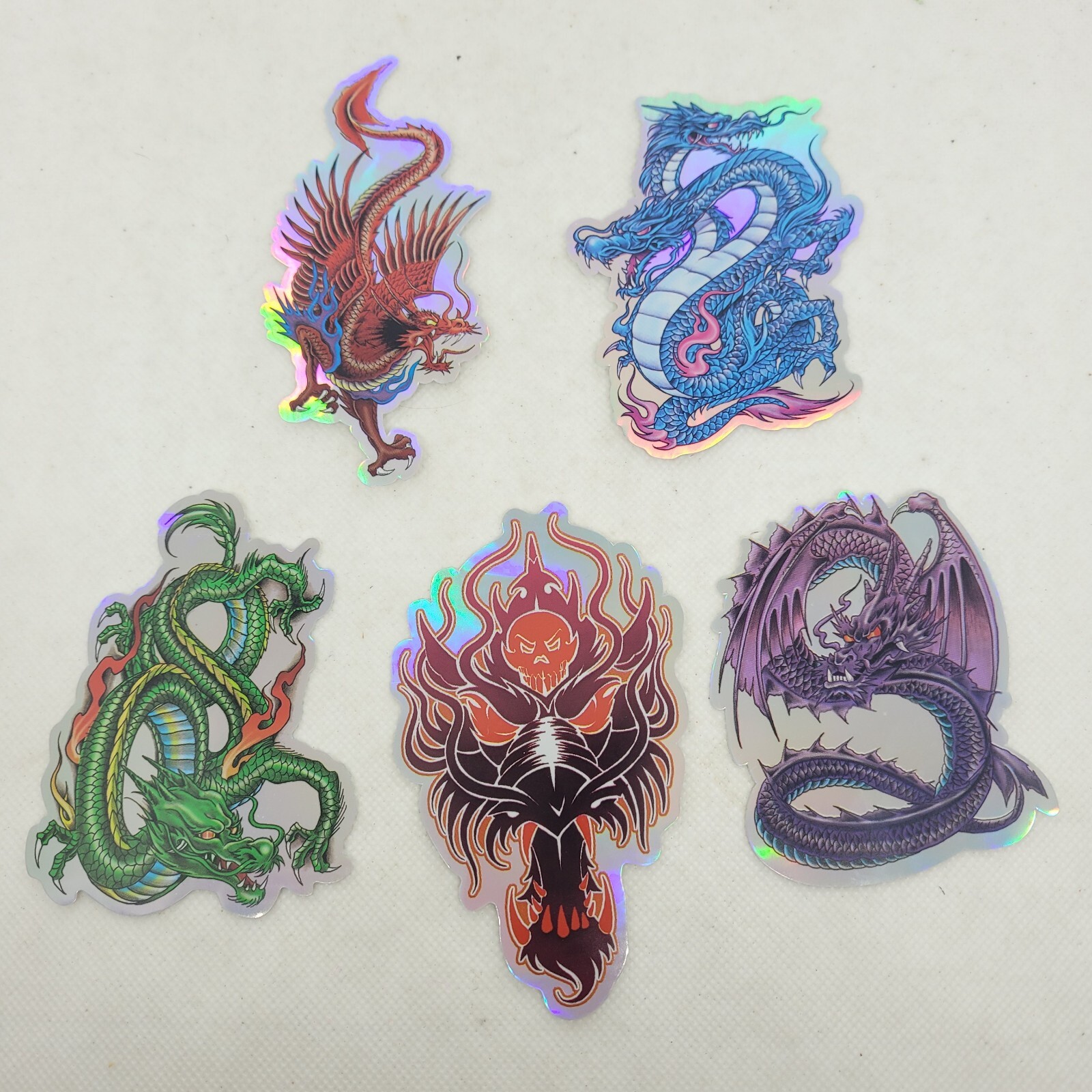 Vintage 2002 Mr Cartoon Graffiti Dragon Stickers Tattoo Art Y2k Vending Lot Rare