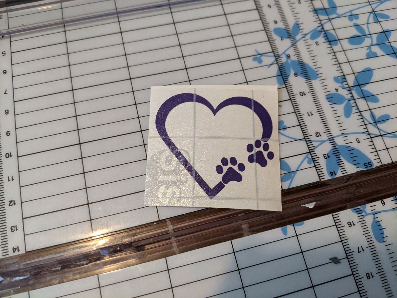 PAW PRINT HEART 2" Die cut Vinyl Decal – Car Window Sticker PUPPY I LOVE MY DOG