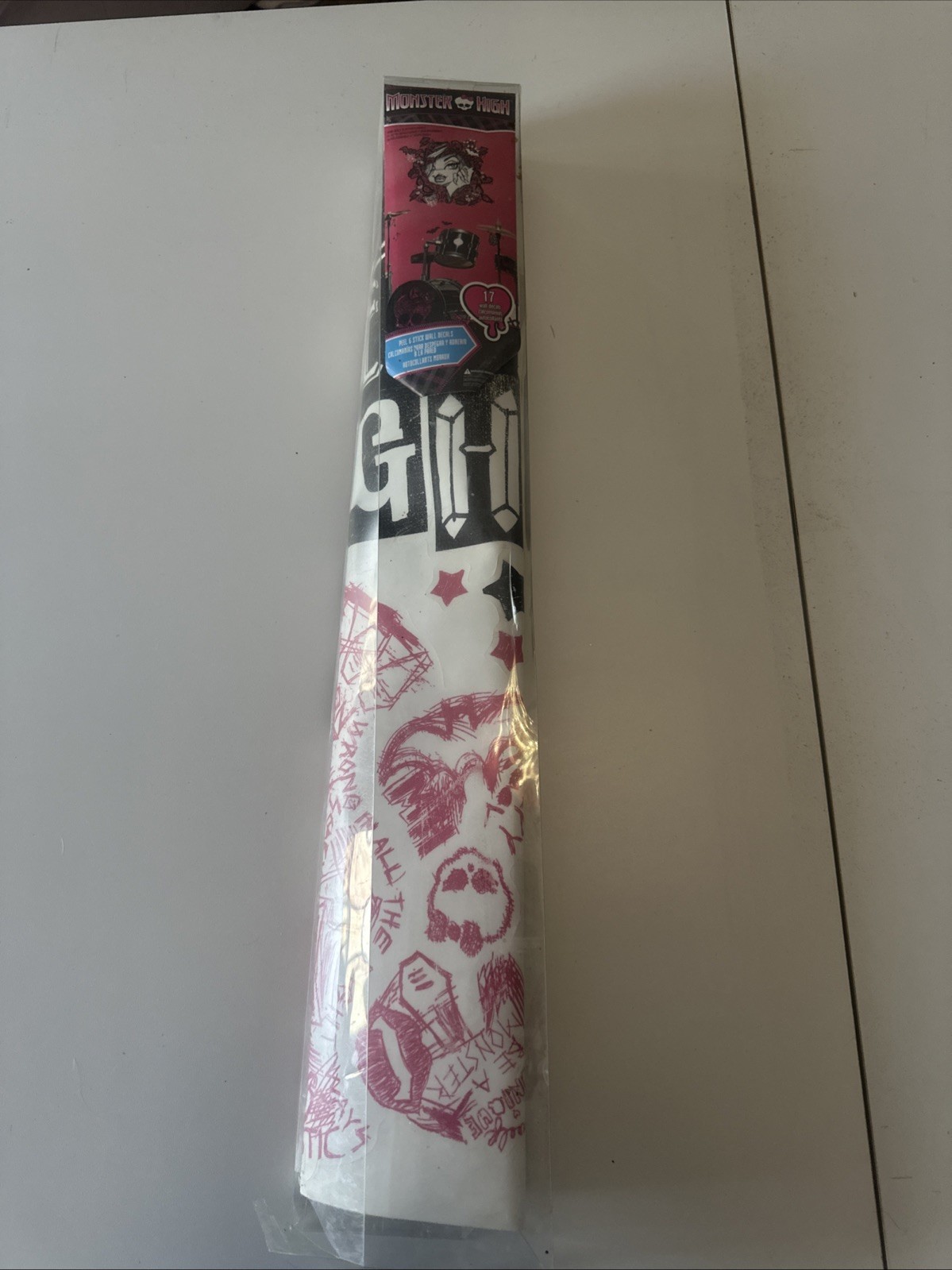 Vintage Monster High Peel & Stick Wall Decals 17 Self Adhesive Pre Cut