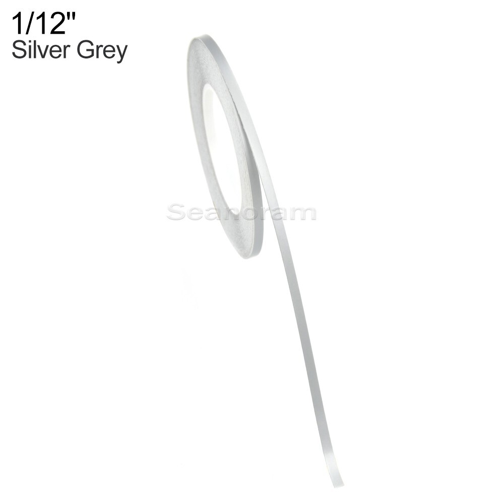 1/12" 2mm Silver Grey DIY Home Shop Pinstriping Pin Stripe Line Decal Sticker