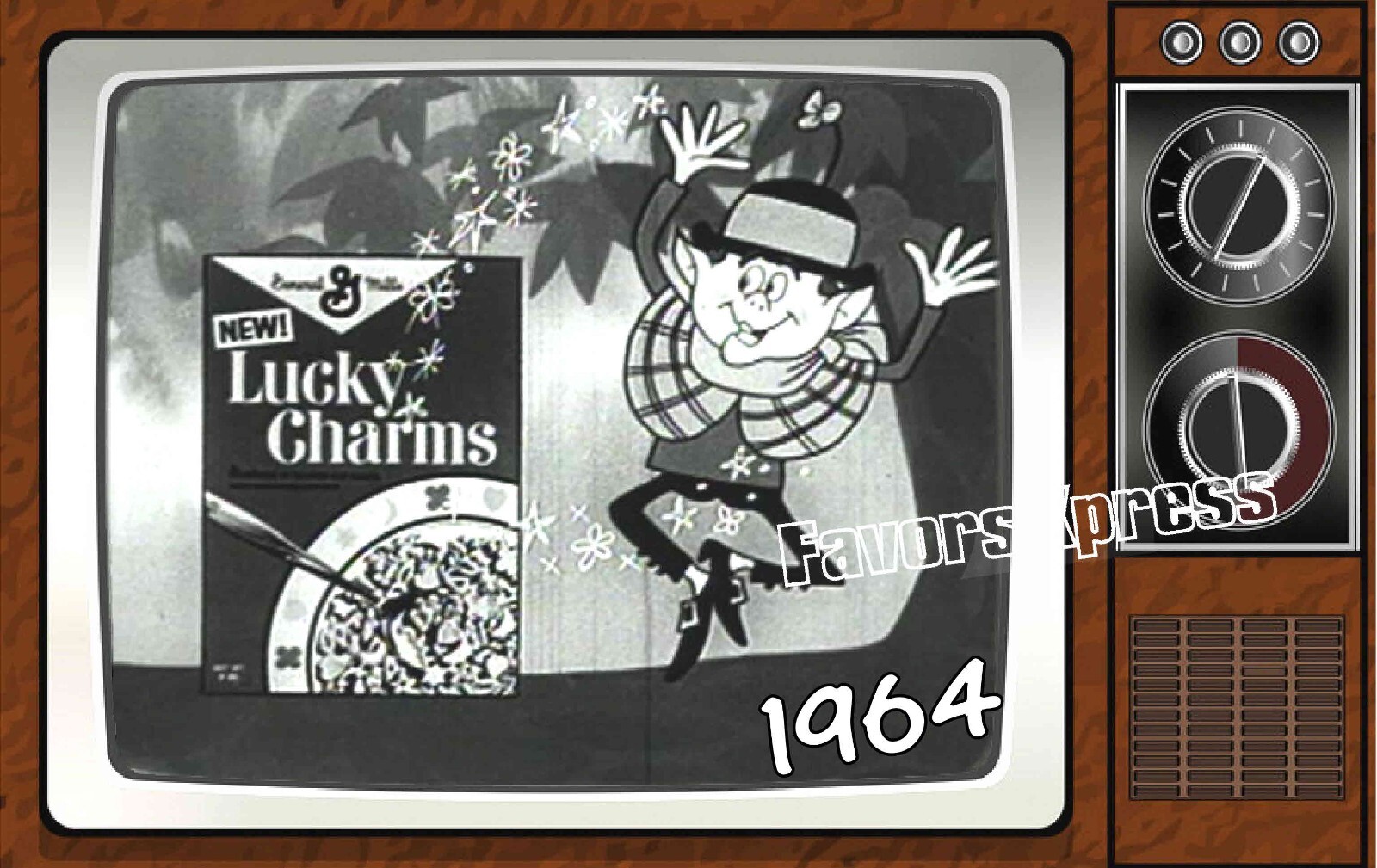 1964 Lucky Charms Commercial Classic TV Show PHOTO MAGNET 4 X 2.5 INCHES