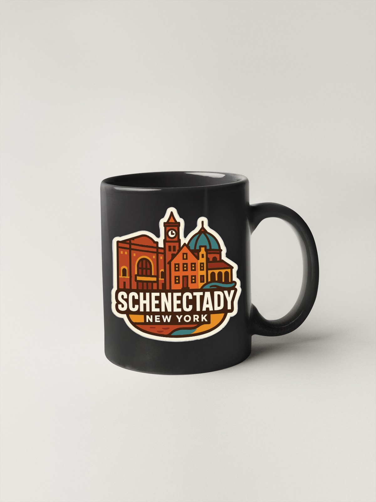 Schenectady Sticker Decal Vinyl Die-Cut City Skyline Landmark Design