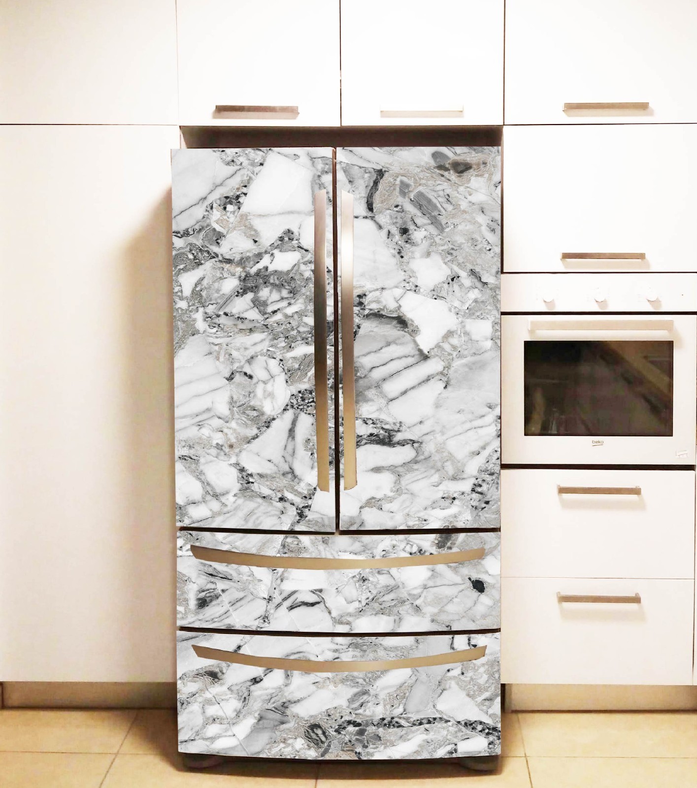 Fridge Vinyl Cover Peel Stick Wrap