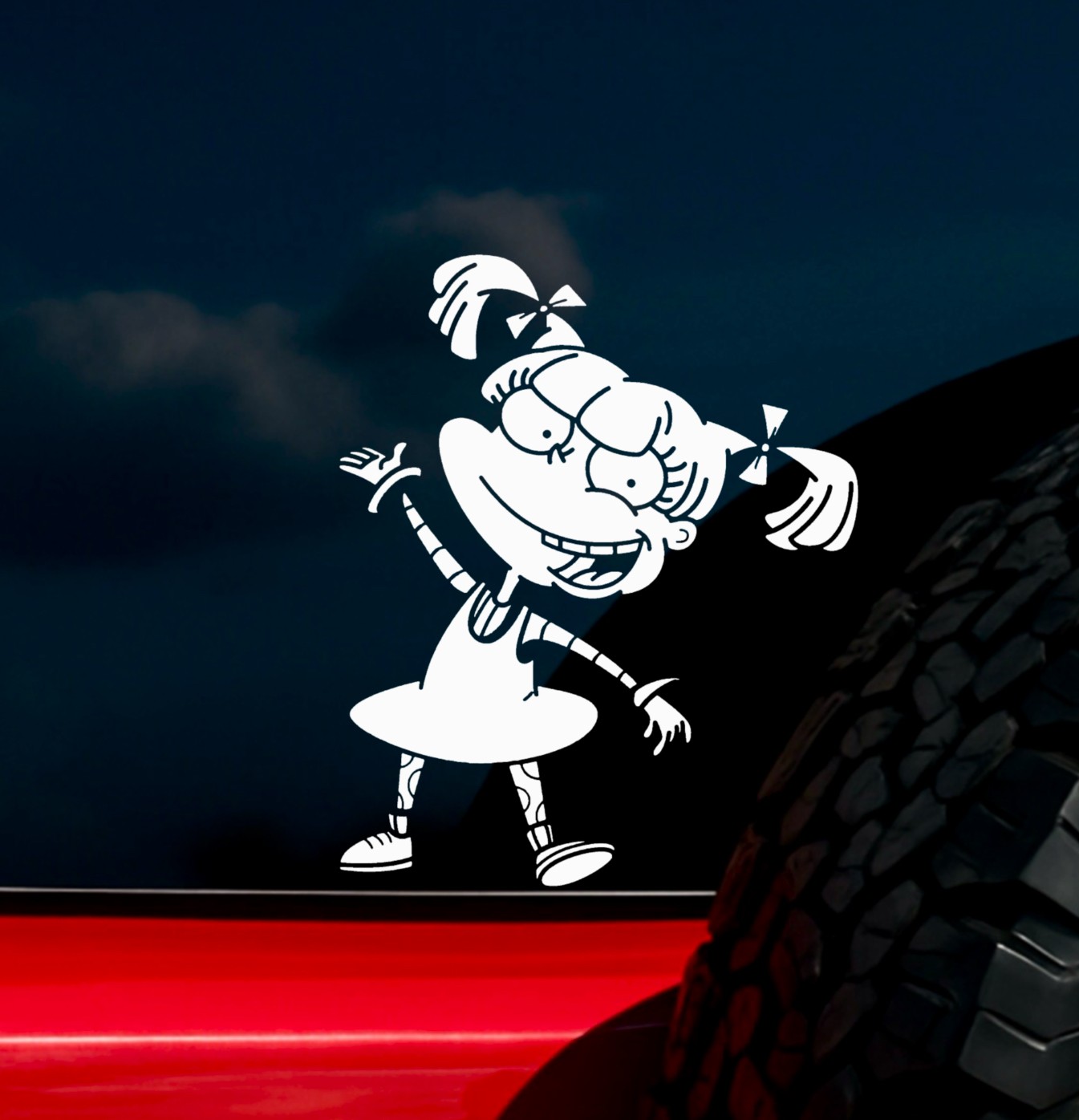 Rugrats Angelica Pickles Vinyl Decal Sticker Car Truck Window Laptop