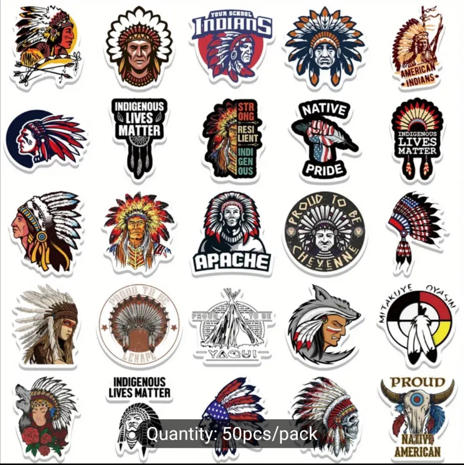 10 PCS Mini Native American Native Indigenous Pride Stickers BRAND NEW
