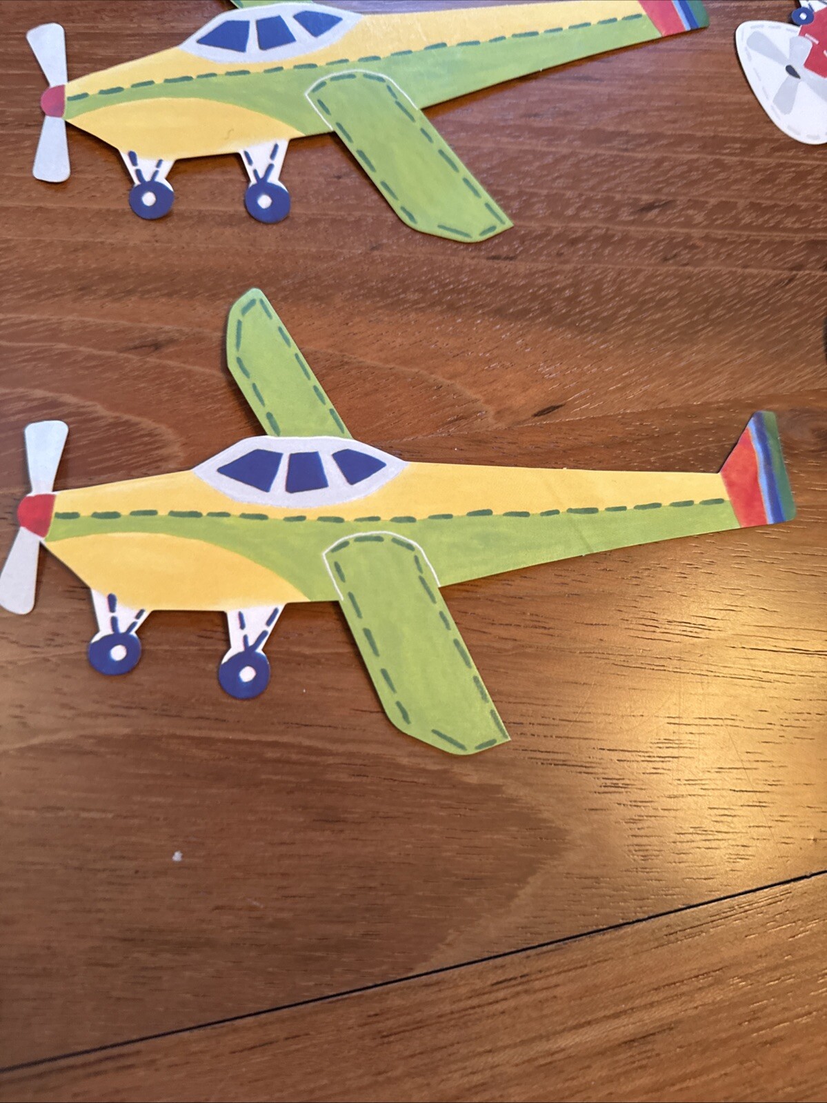 NEW 25 Pottery Barn Kids Vintage Airplane Planes Wallies Wall Cutouts Decals