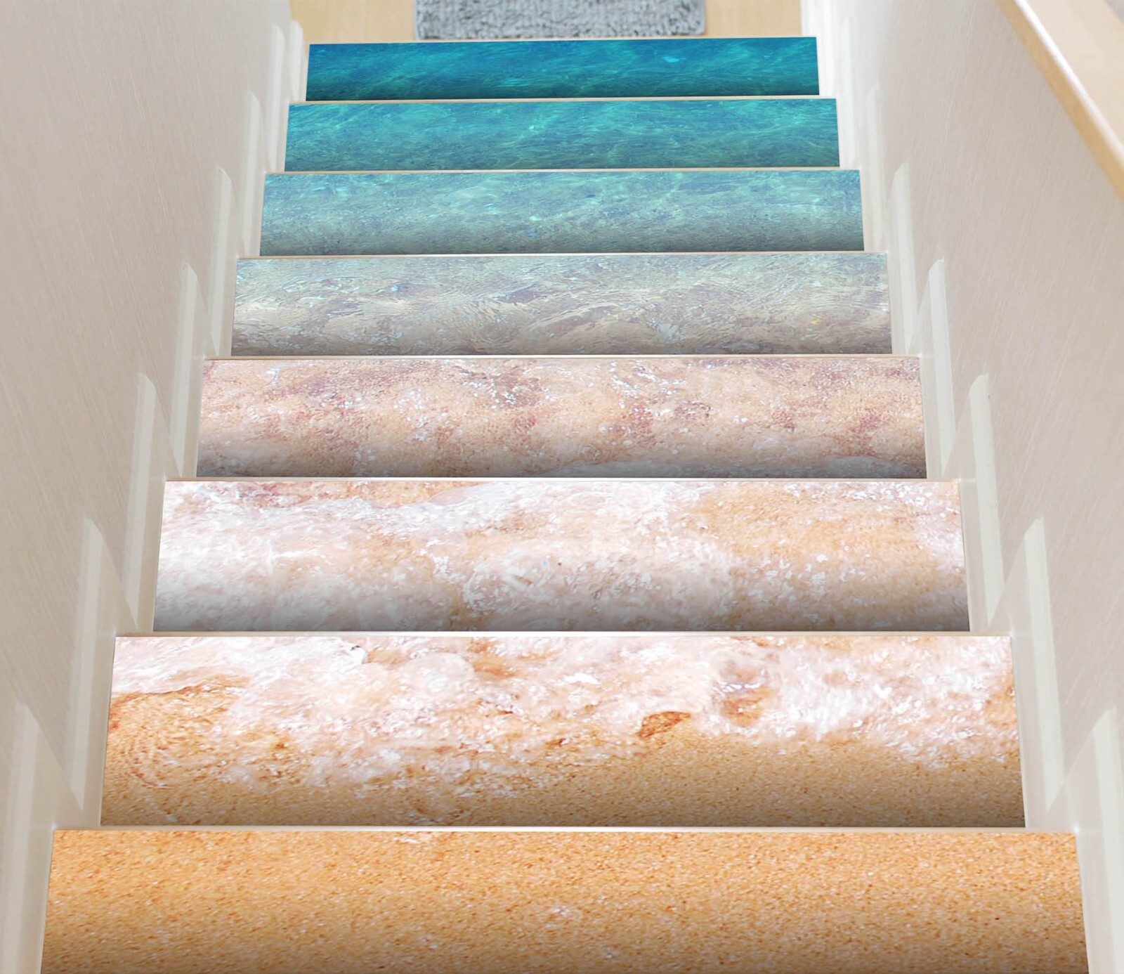 3D Simple Beach U817 Stair Risers Decoration Photo Mural Decal Wallpaper Romy