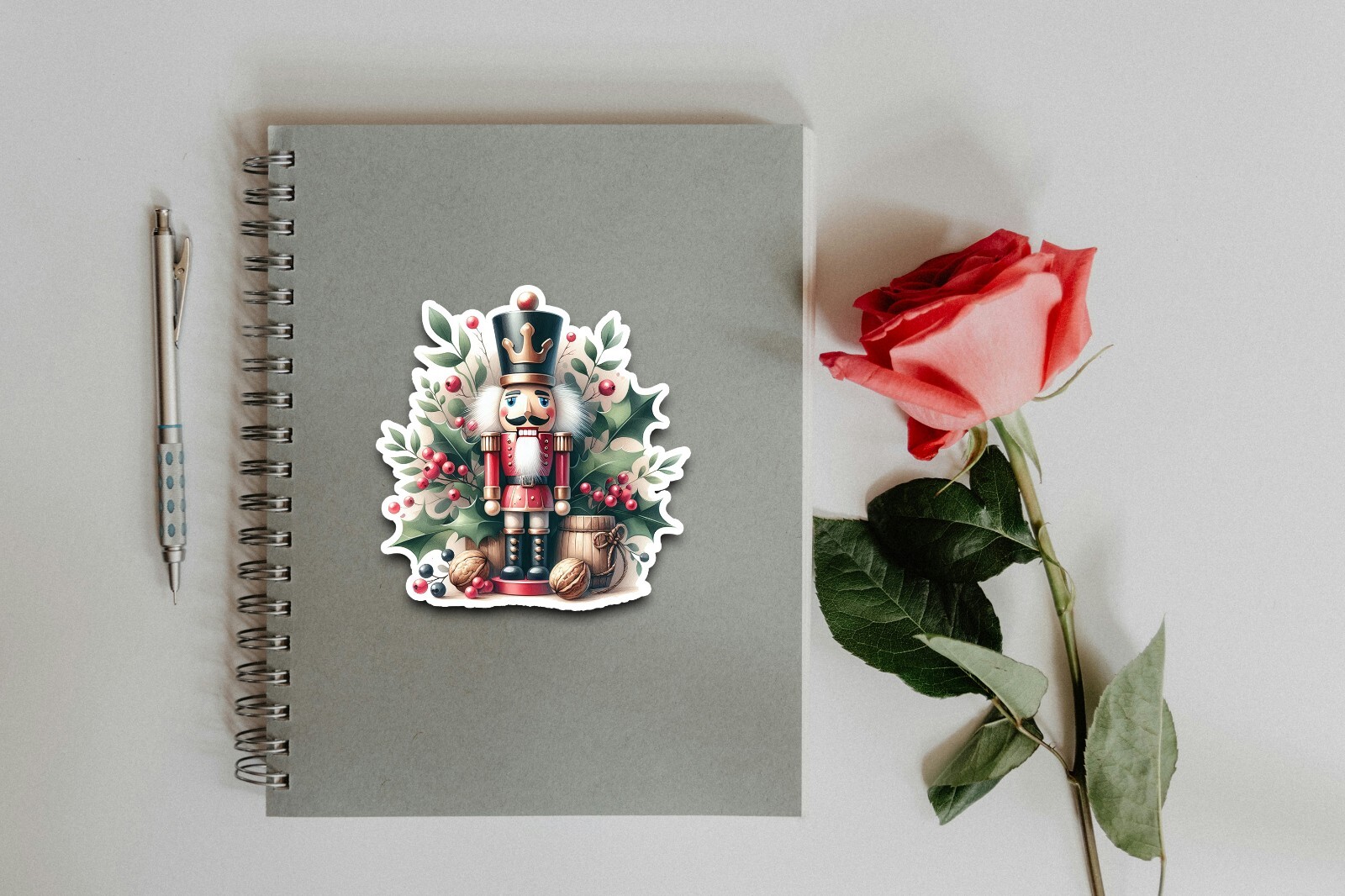 Christmas Nutcracker Sticker | Waterproof | Vinyl Sticker | Water Bottle