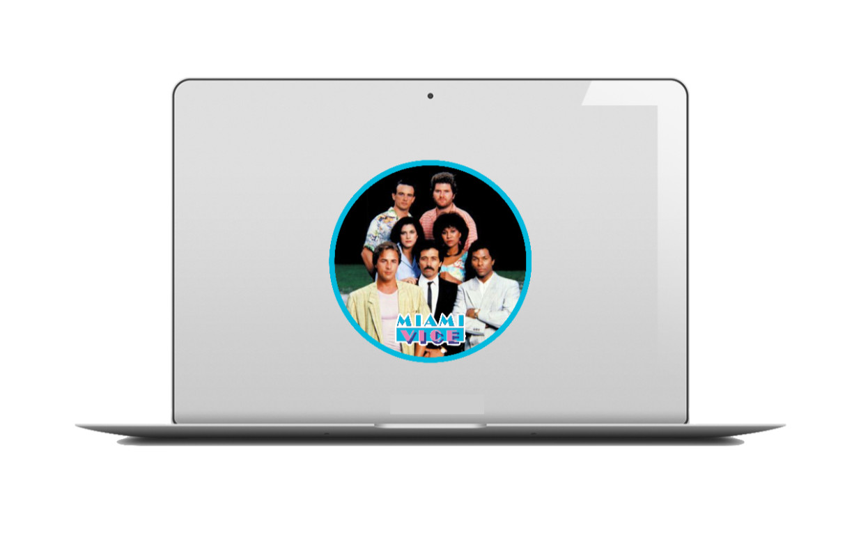 Miami Vice (Cast) – 4" Vinyl Decal Sticker Handmade Car Laptop Decor Cooler Cup