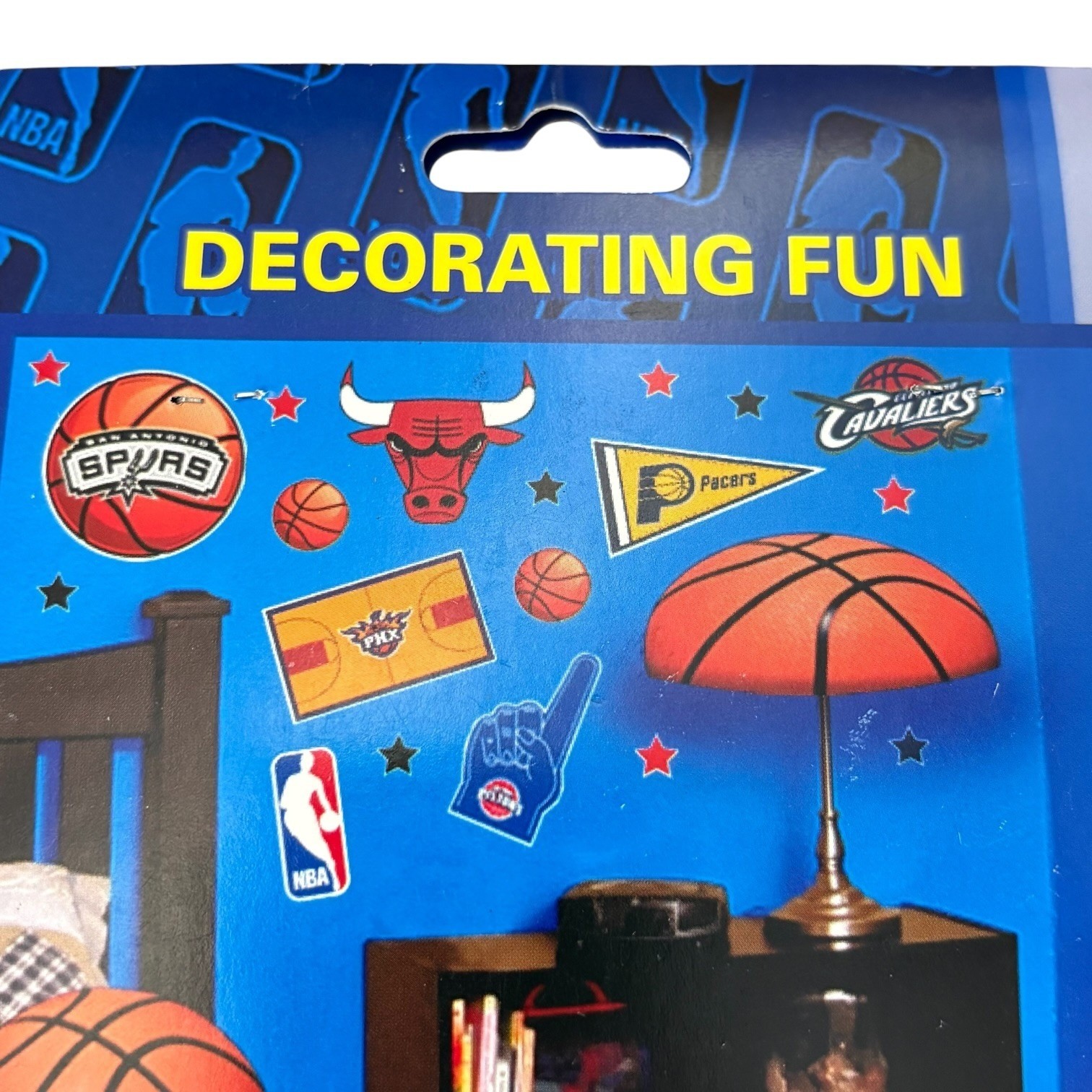 NBA Detroit Pistons Wall Decals Novelty Inc 2007 Basketball Stickers NOS