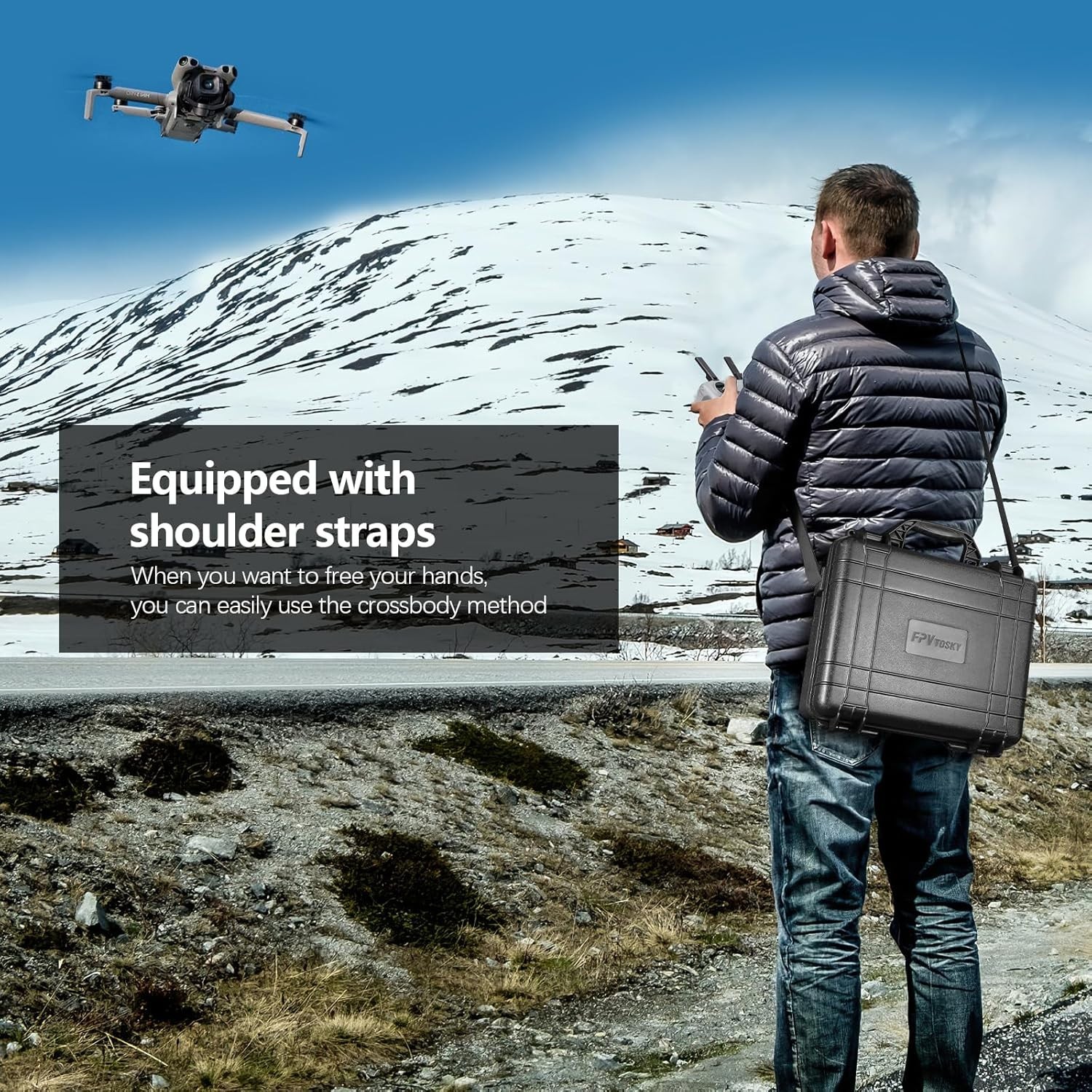 Hard Case for DJI Mini 5 Pro RC2 Waterproof Carrying Case Drone Storage Bag