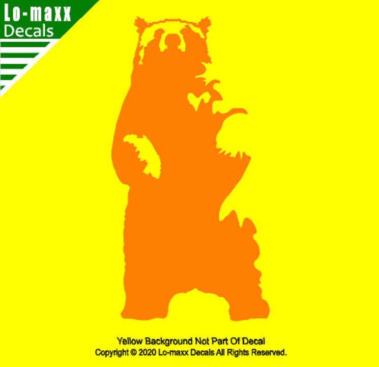 Bear Art Truck Car RVs SUV Trailer Boat Gun Case Hunting Die Cut Vinyl Decal
