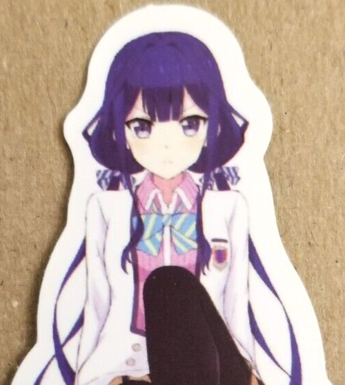 Waifu Sticker Girl Idol Princess Bikini Lingerie Purple Anime Manga Pinup Pin Up