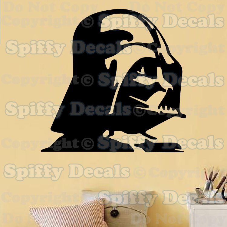DARTH VADER HELMET STAR WARS YODA Anakin Vinyl Wall Decal Decor Art Sticker