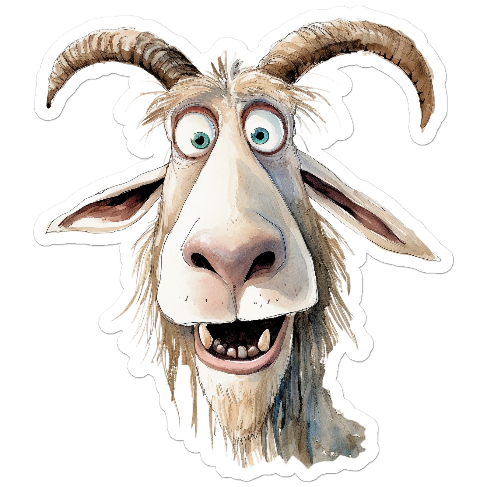 Funny Billy Goat – Vinyl Decal Sticker – Car Window Laptop – ebn12326