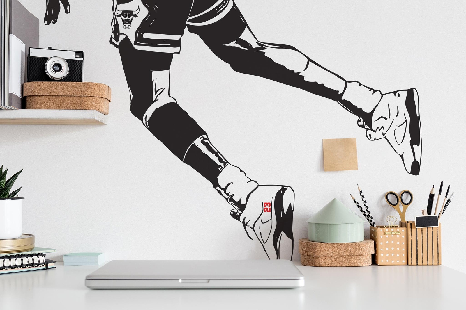 Dunking Wall Decal. Sneakerhead Wall Decor. Hypebeast Basketball Dunk Wall Art.