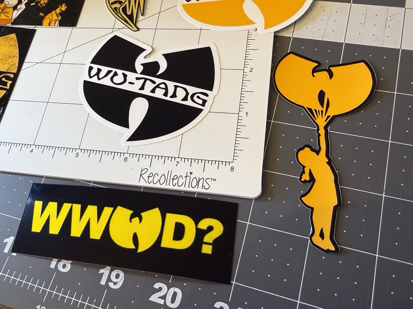 Wu Tang Clan Stickers 7 Sticker Lot