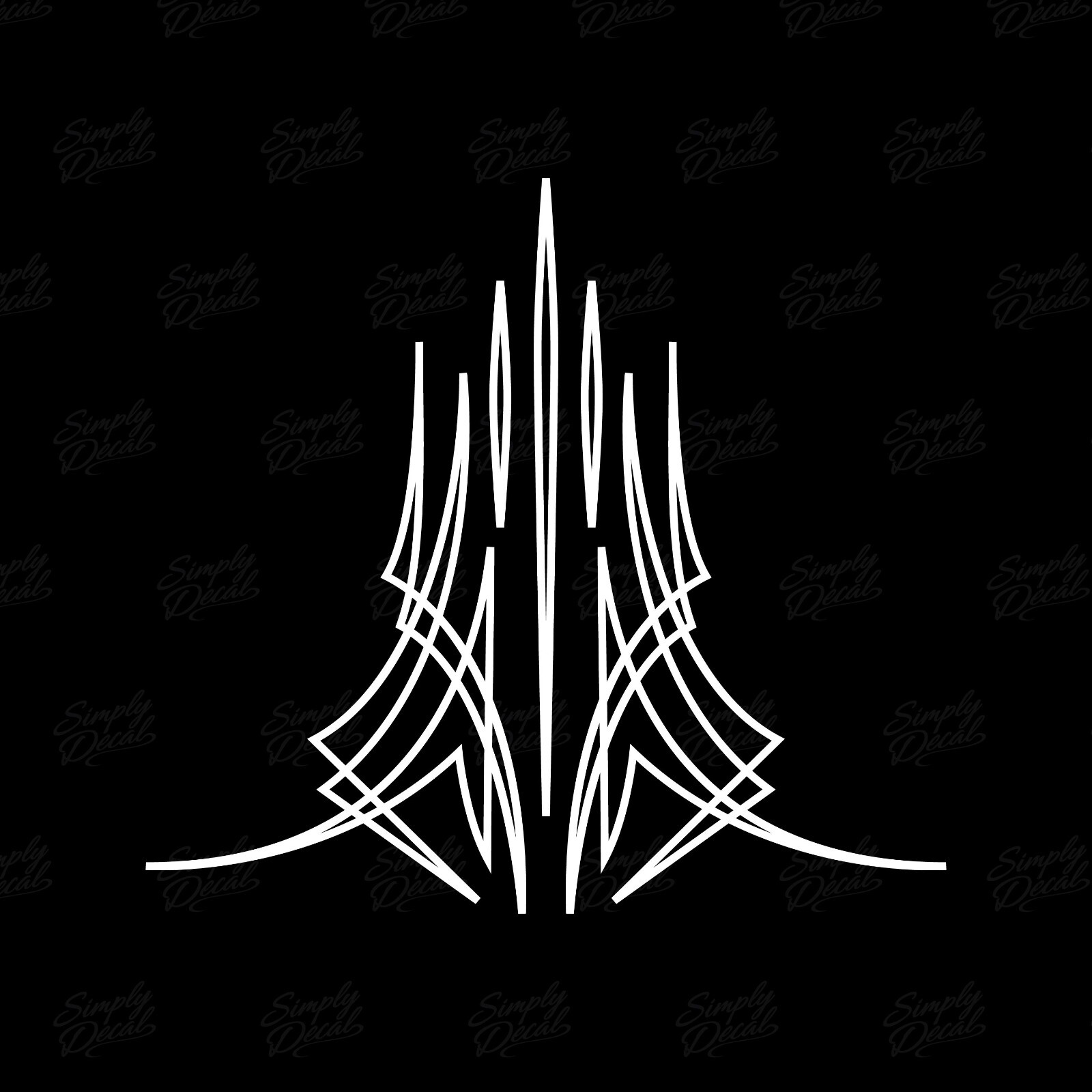 Hot Rod Pinstripe Decal – Vinyl Pinstripe Scrolls for Car Truck and Motorcycle