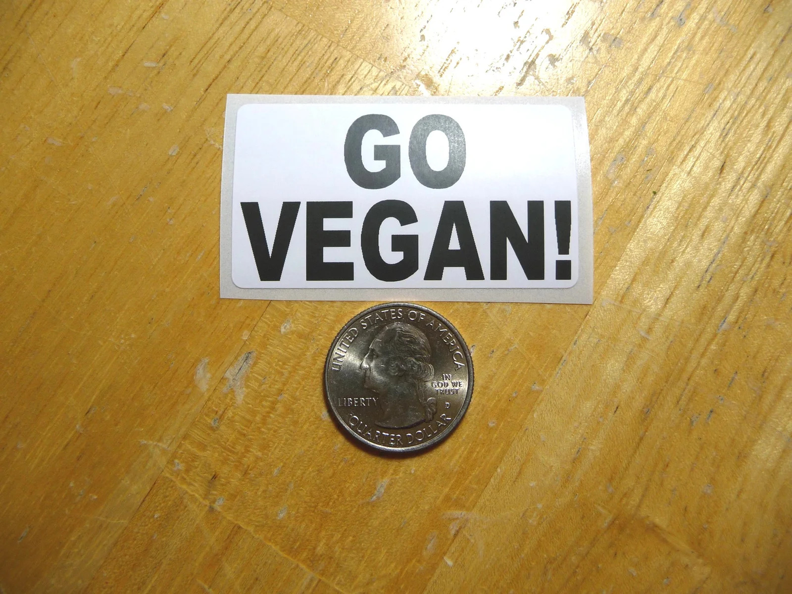 GO VEGAN STICKER DECAL 1 – 50 BULK PACK FUNNY VEGETARIAN DIET
