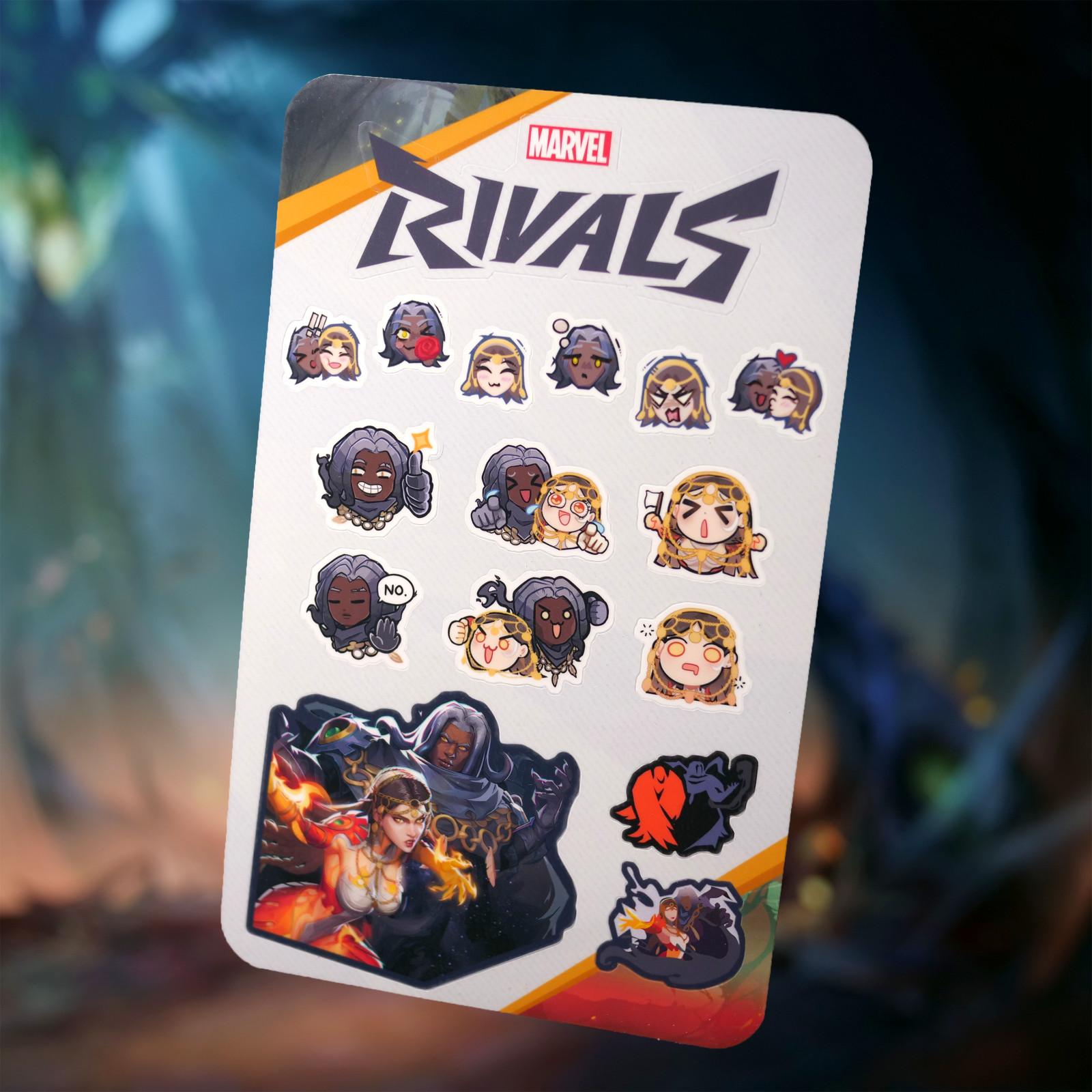 Marvel Rivals Cloak and Dagger (Polarity Bond Skin) Sticker Sheet