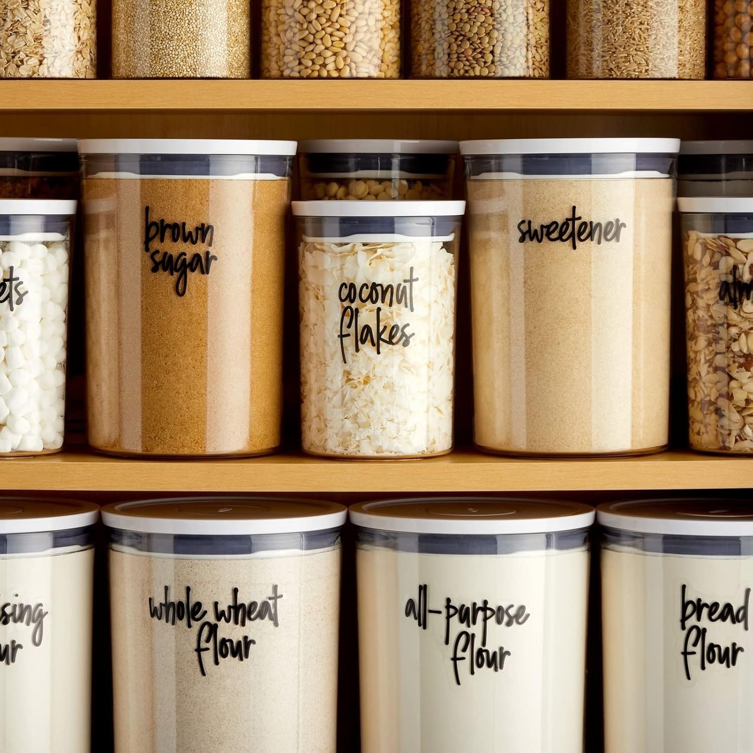Water-Resistant Vinyl Jar Labels – Kitchen Organization