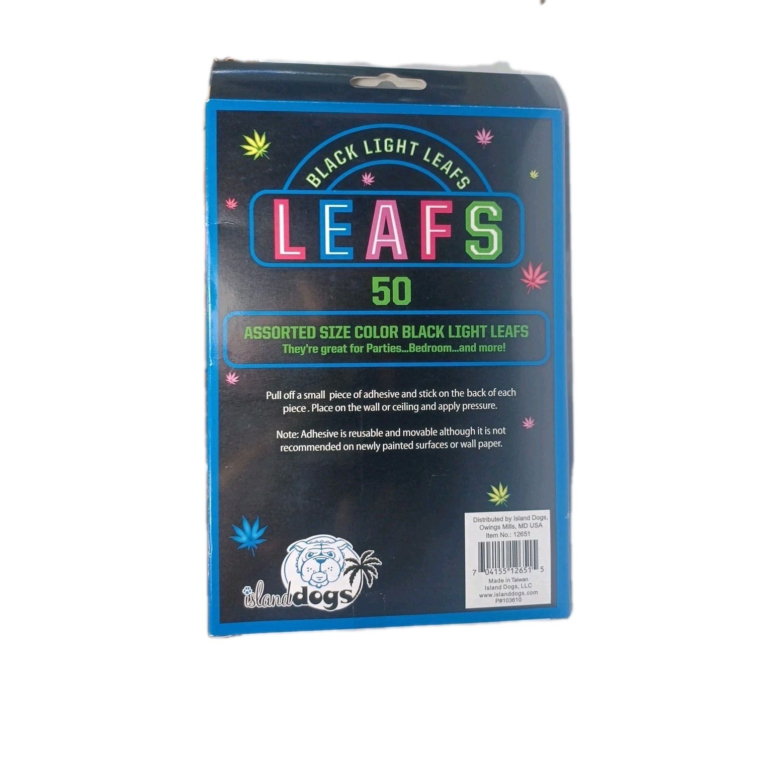 Wall Stickers | 50pc Pack | Leaves | Glow In The Dark