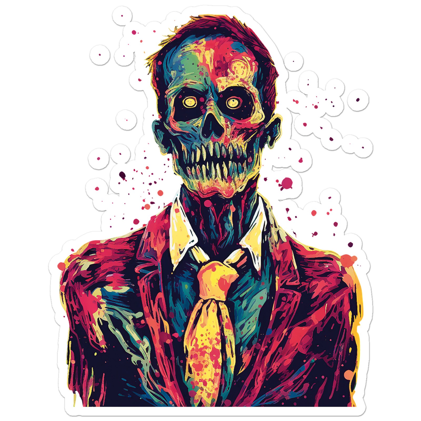 Zombie Walking Dead – Vinyl Decal Sticker – Car Window Laptop – ebn12055