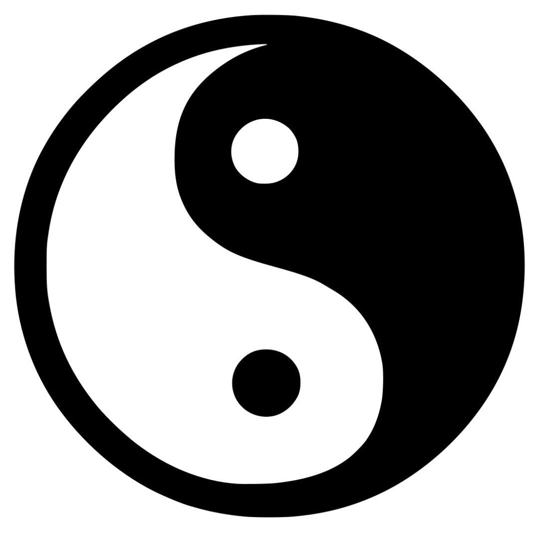 Yin Yang Decal Sticker Tao Buddha Spiritual 15 colors 10 Sizes