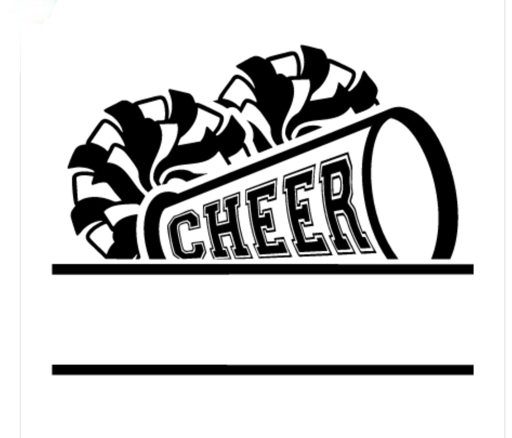 Personalized Cheer Heat Transfer Vinyl Iron On Image DIY Shirts Tote Bags