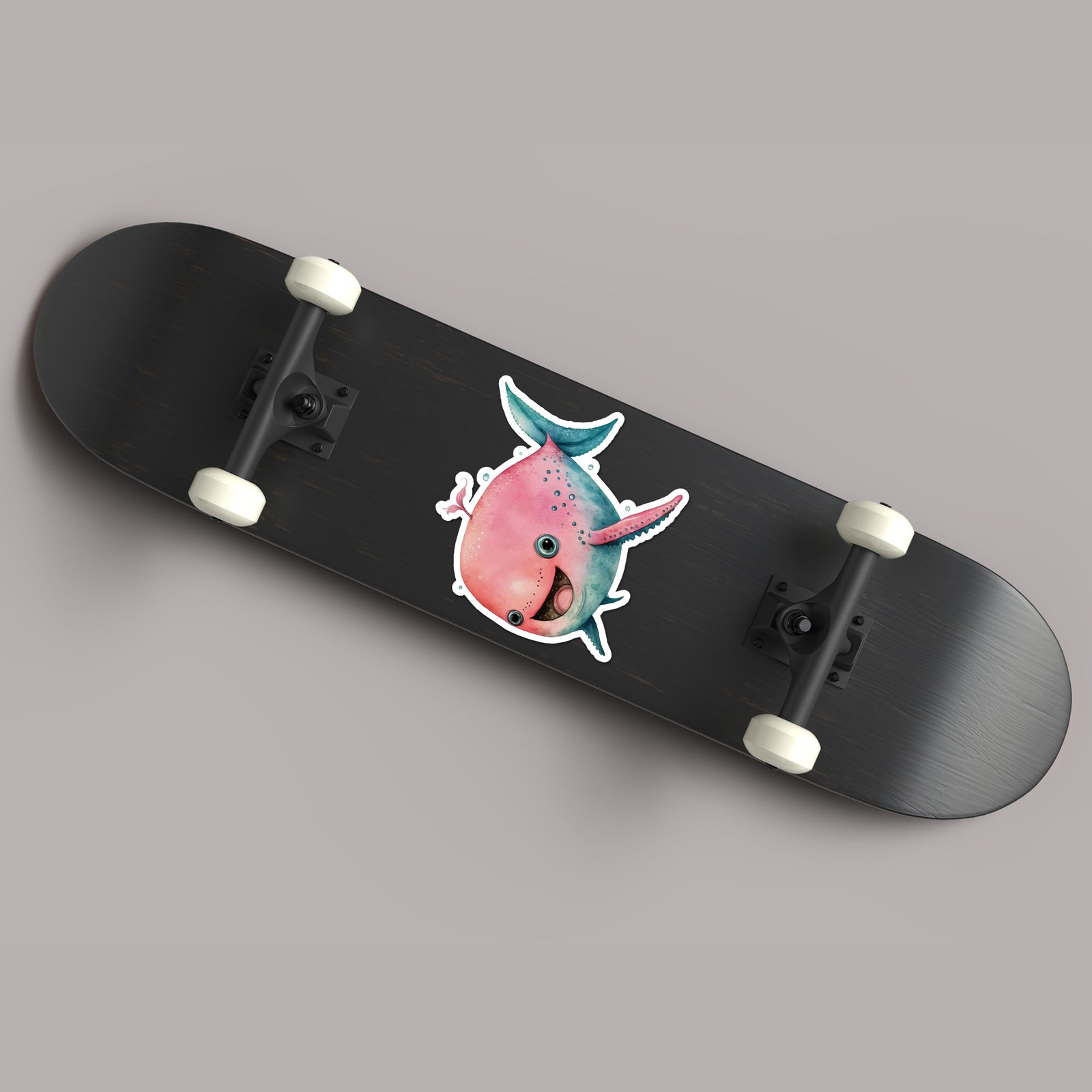 Cute Whale Fish – Vinyl Decal Sticker – Car Window Laptop – ebn9392