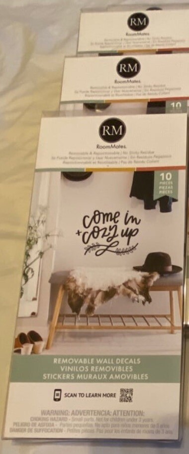 Lot Of 4 Removable Wall Decals