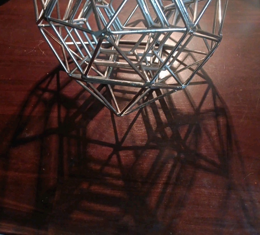 Abstract Art Sculpture Geometric Solid Sacred Geometry Math Class Decor Rare