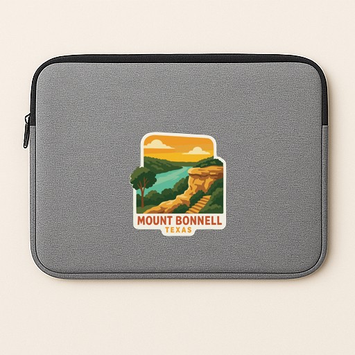 Mount Bonnell Texas Iron On Heat Transfer Vinyl HTV Die-Cut Symbolic Landmark