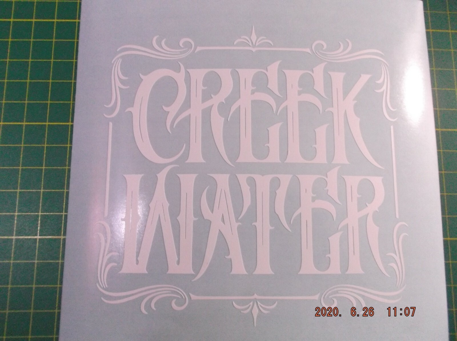 CREEK WATER Slumerican Decal for Car, Truck, Window, or Any Smooth Surface