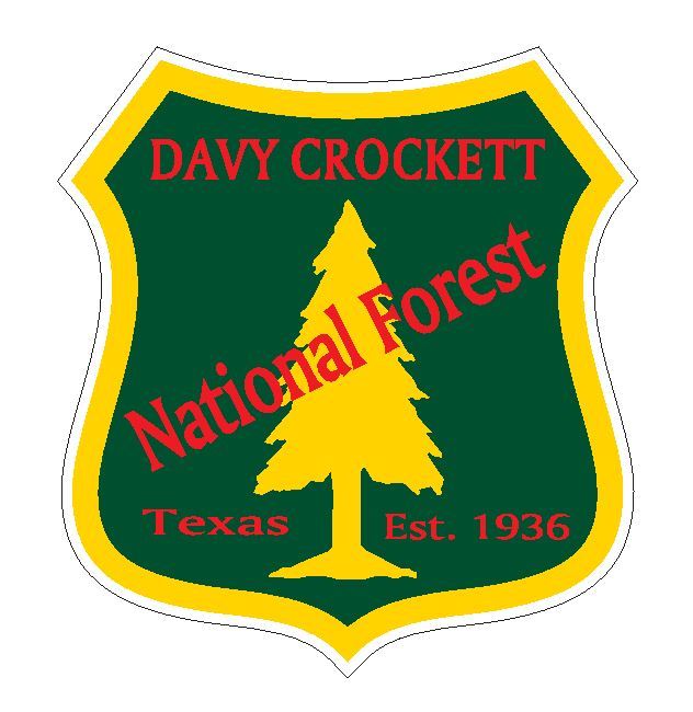 Davy Crockett National Forest Sticker R3225 Texas YOU CHOOSE SIZE