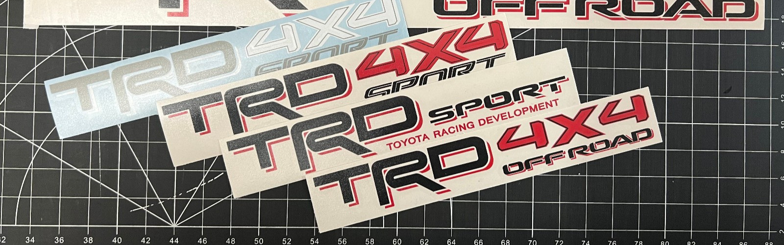 TRD Custom Decal for Toyota Tacoma Tundra Vinyl Decal CUSTOM COLOR