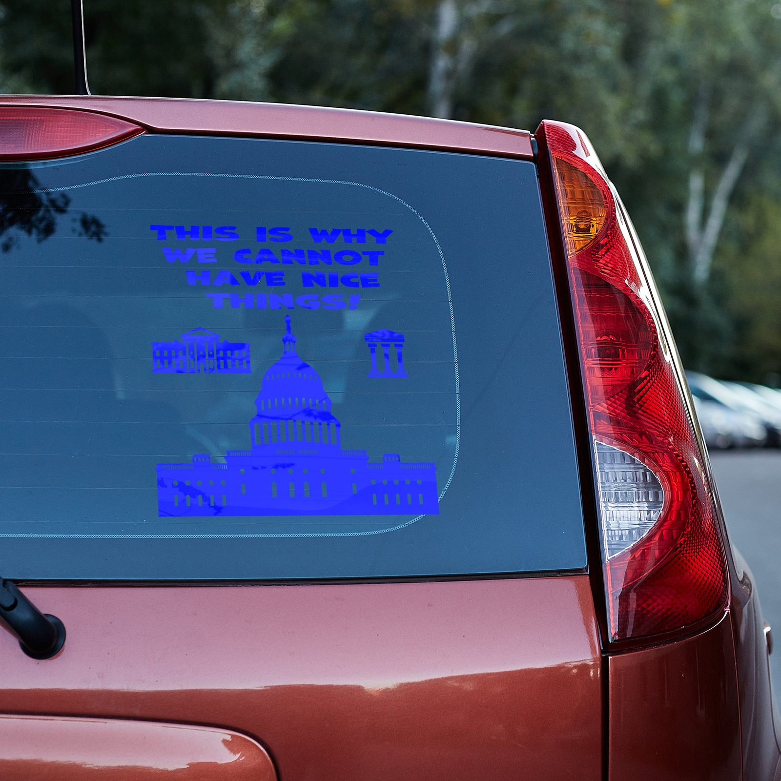 This is why we cannot have nice things Vinyl decal anti government funny