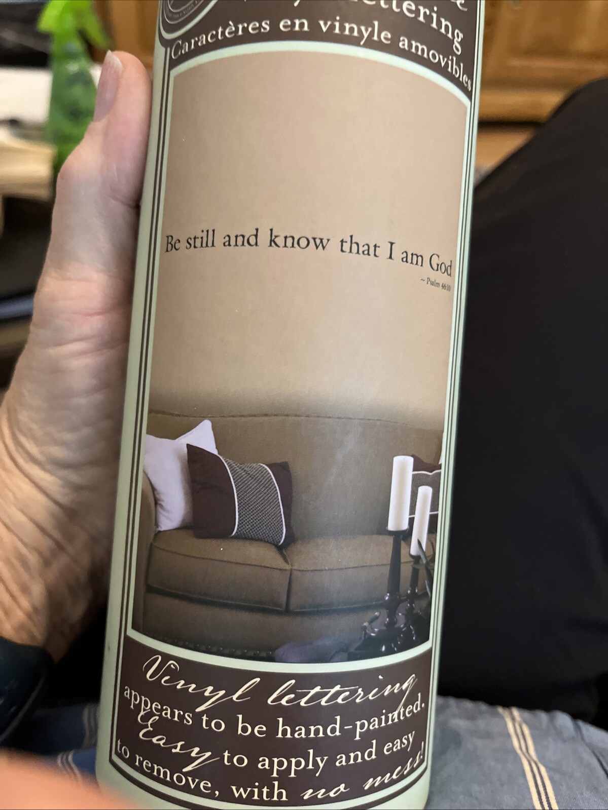 DCWV Home Removable Vinyl Wall Lettering 'Be Still & Know That I Am God'