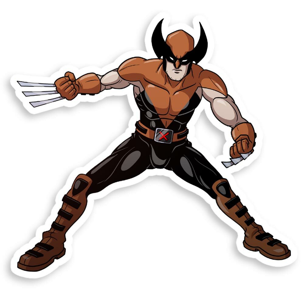 X-Men: Evolution Wolverine Logan Mutant 3" Glossy Vinyl Sticker