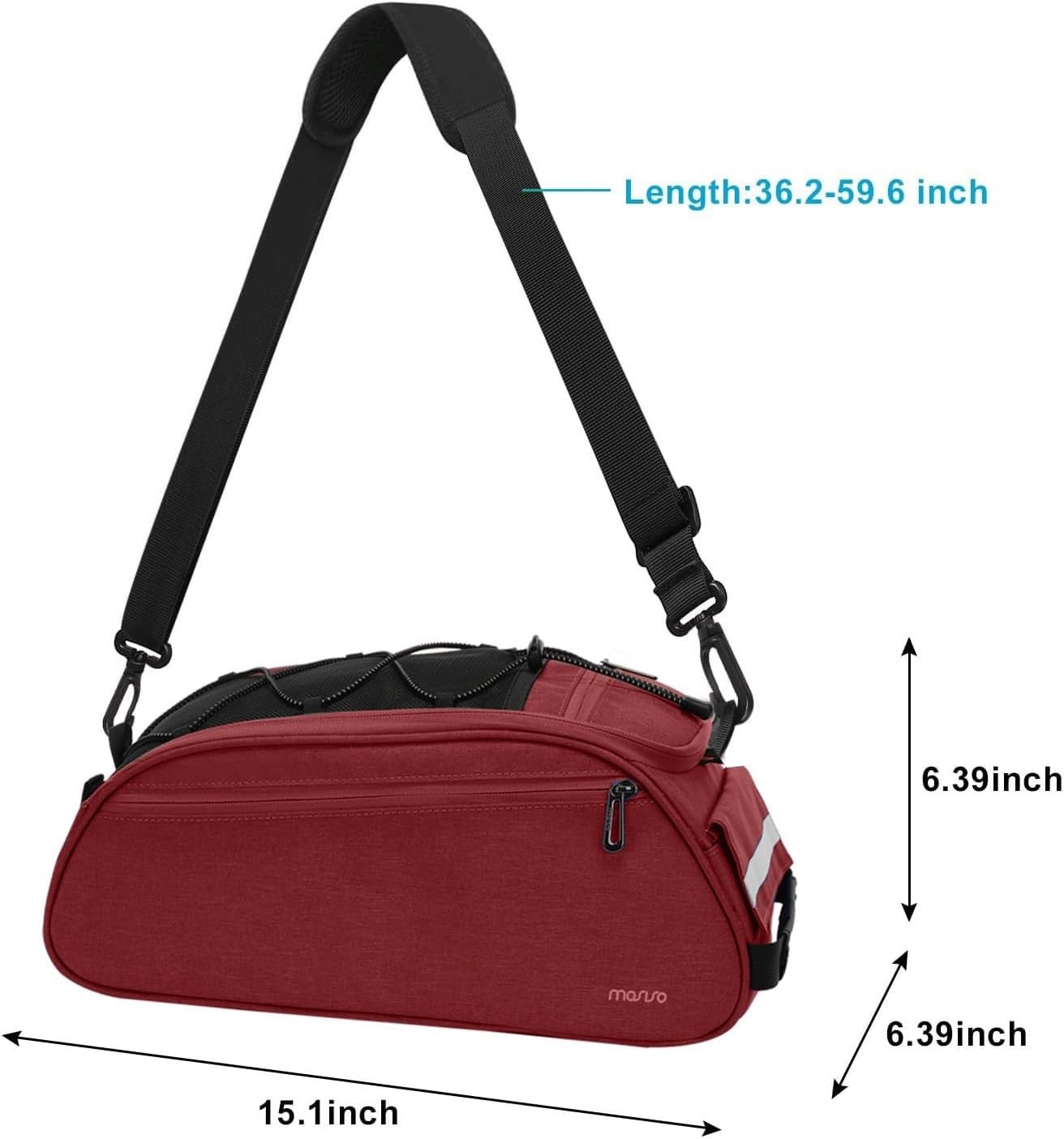 Bike Rack Bag, Waterproof Bicycle Trunk Pannier Rear Seat Pouch Cycling Bike …
