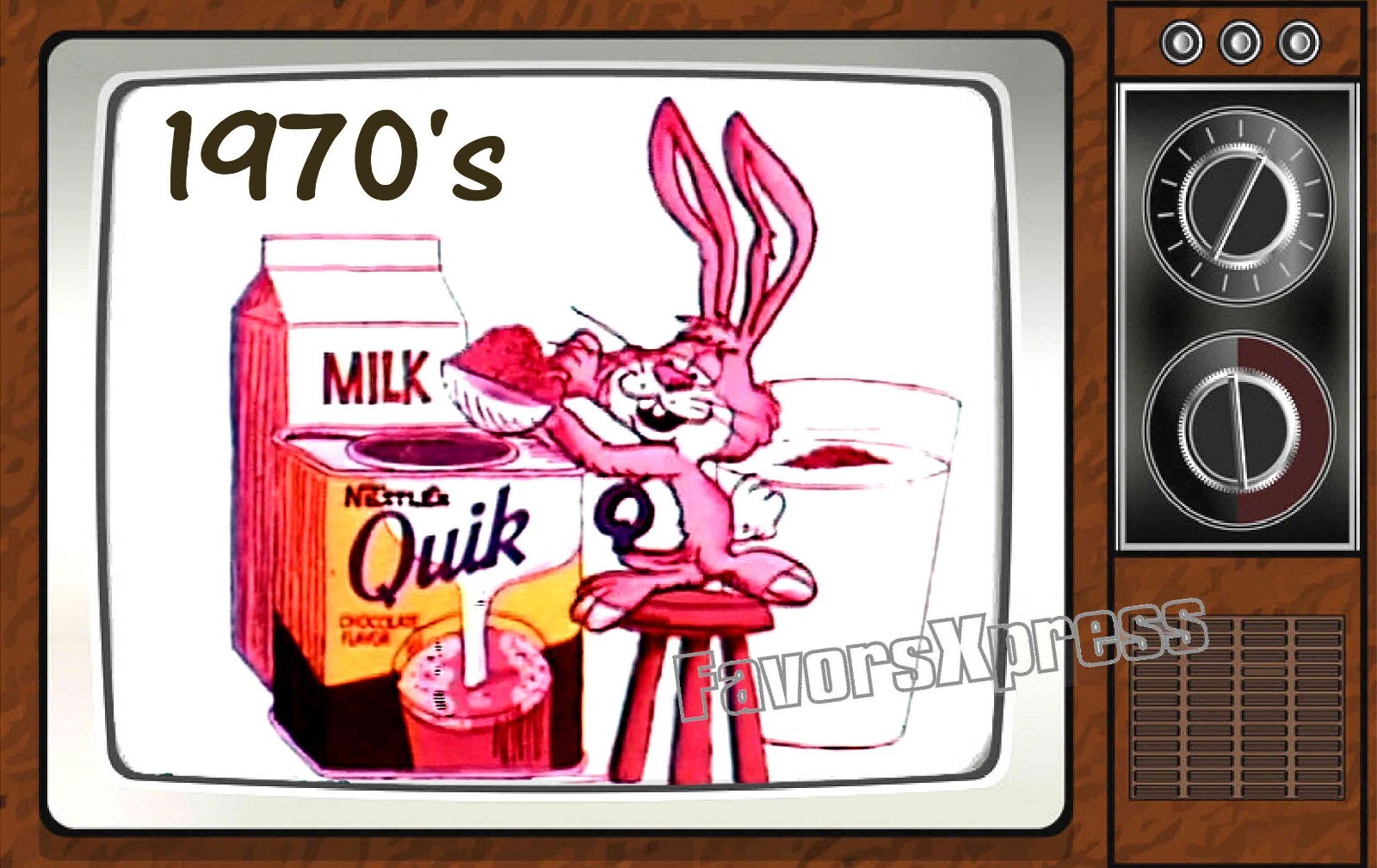 1970's Nestle Quick Commercial Classic TV Show PHOTO MAGNET 4 X 2.5 INCHES