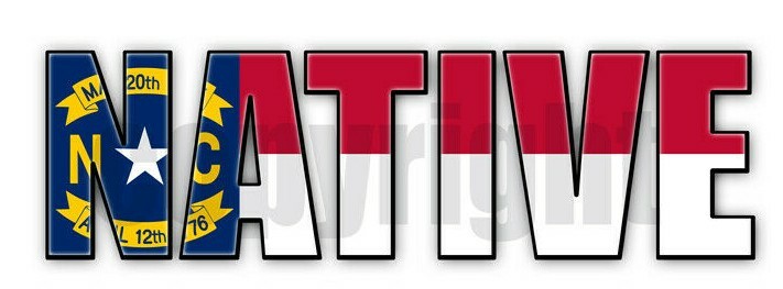 North Carolina Native Flag Stickers Flag Decals NC State Flag Stickers