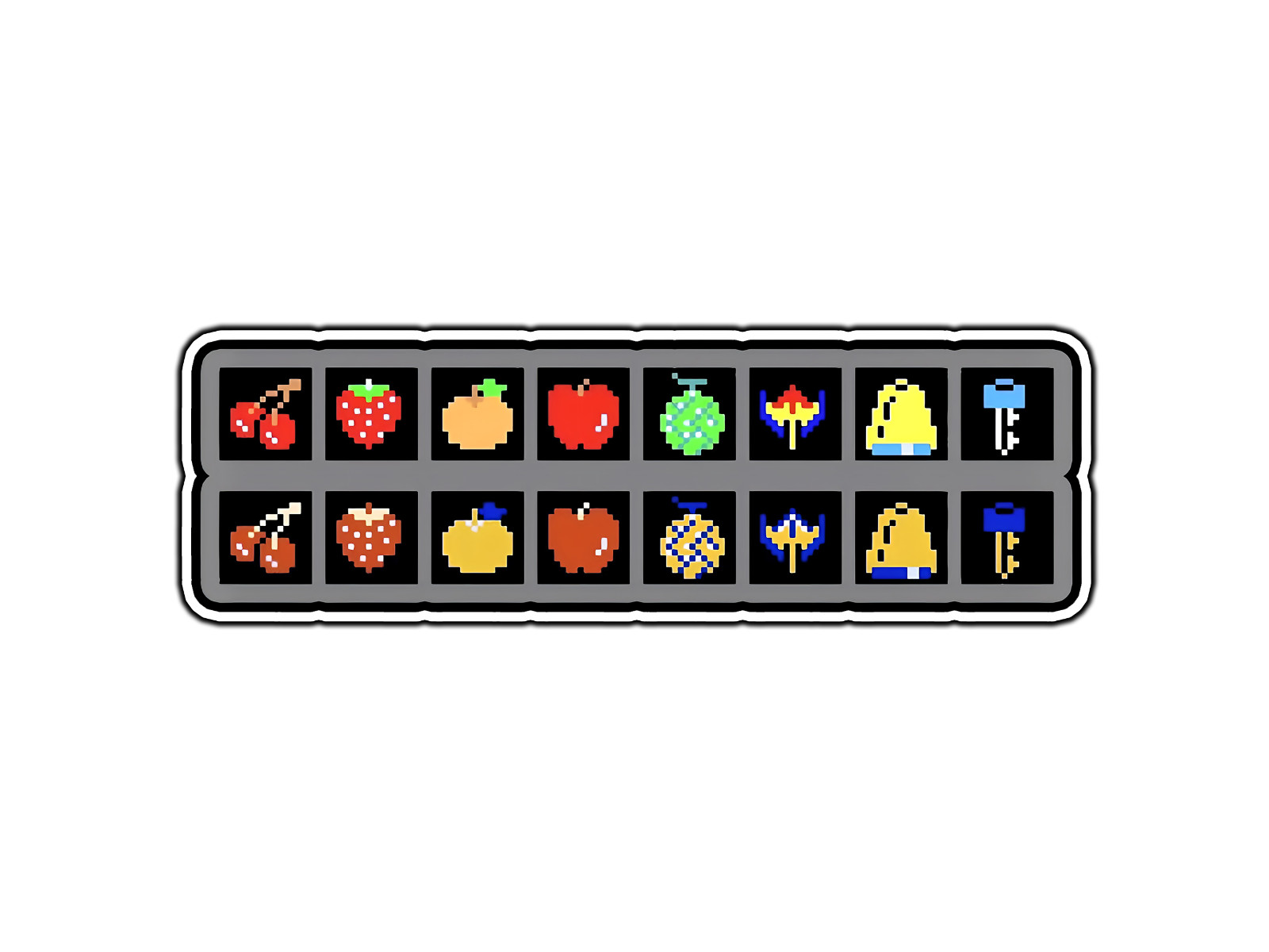 #1007 Pac Man Fruit Banner Retro Gaming Sticker Waterproof Vinyl Decal Car