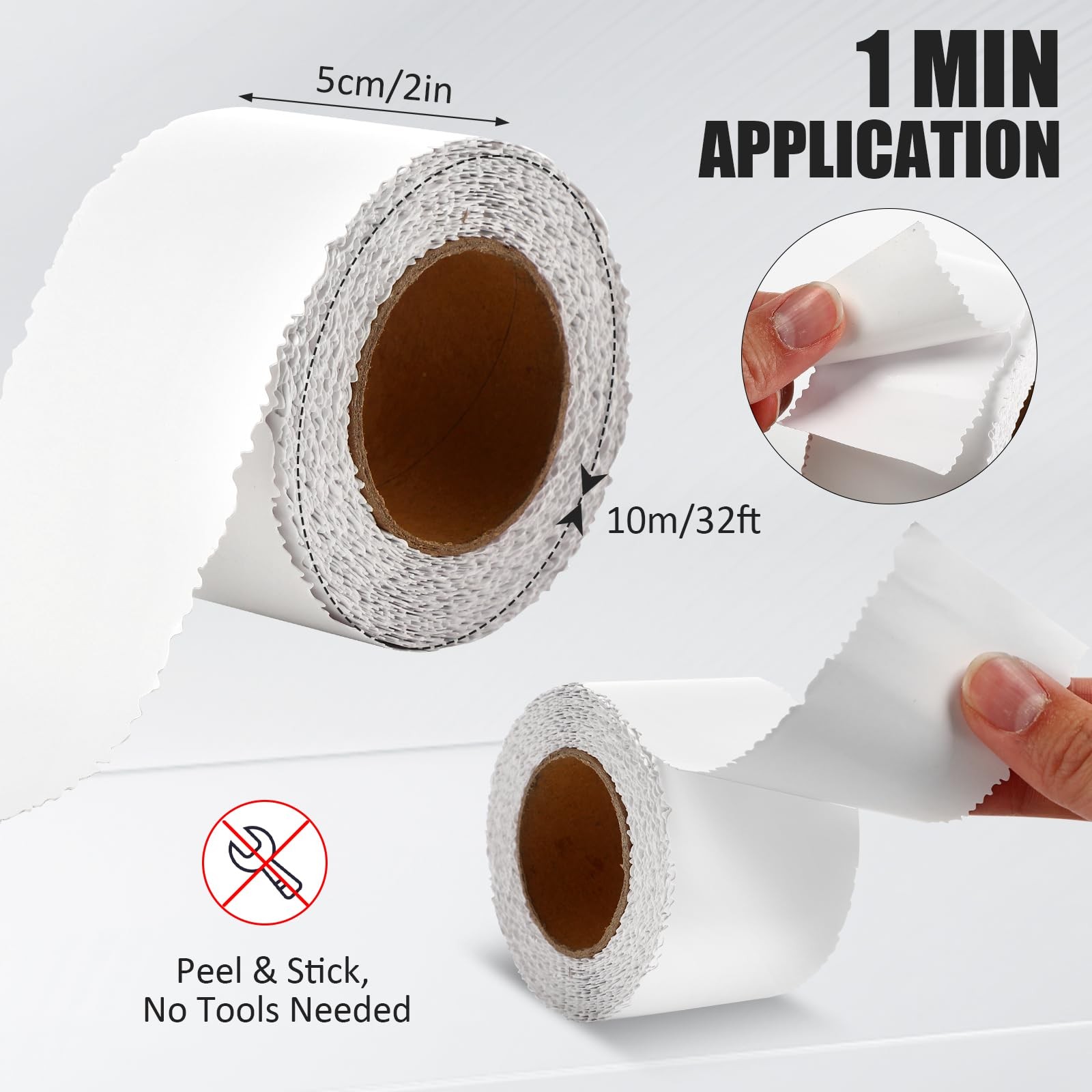 Tape Serrated Edge for Drywall Patch Joint Repair- High Adhesion, Easy Tear W…