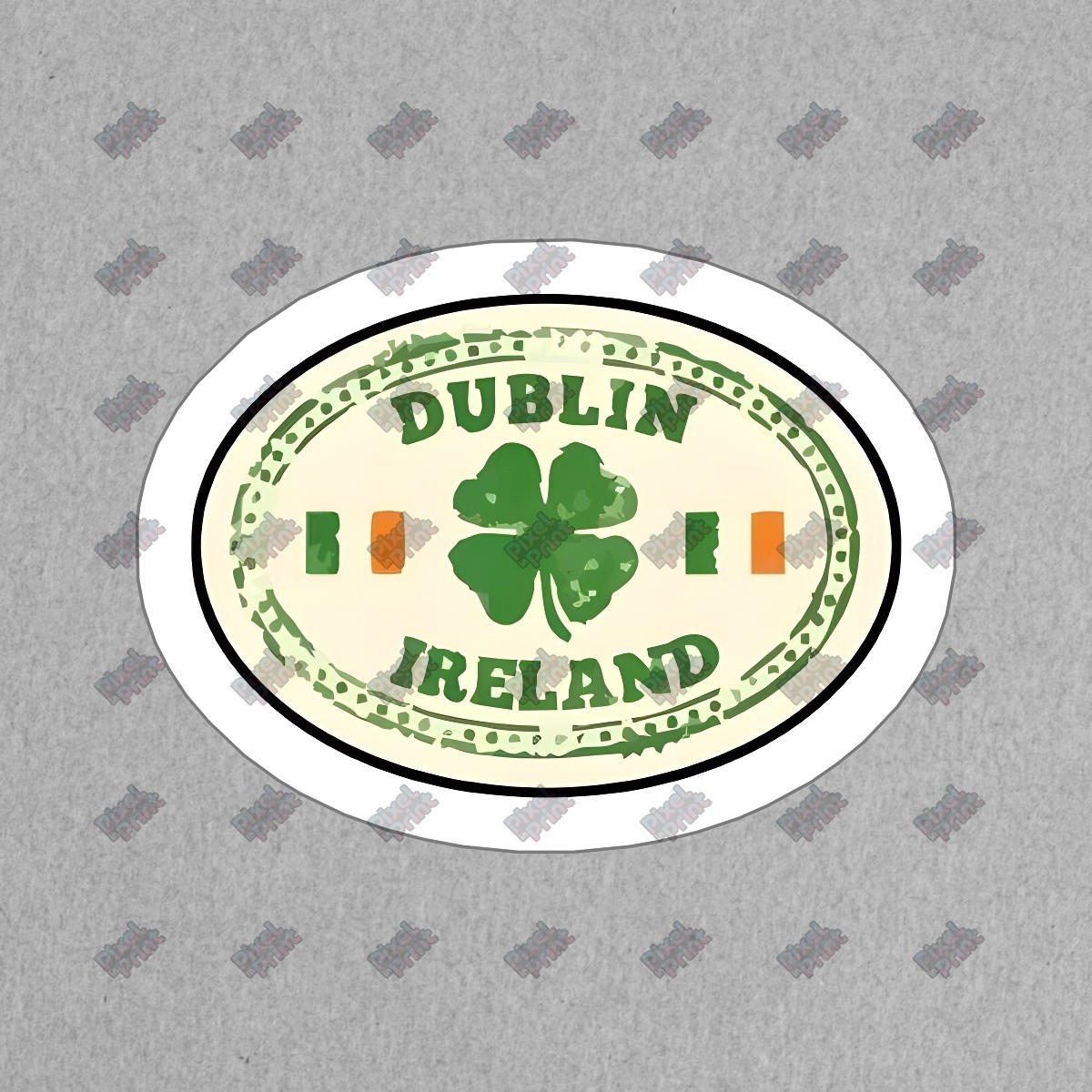 Dublin Ireland Vinyl Sticker Decal Shamrock Design Perfect for #588838