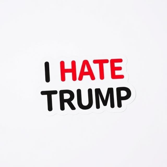 Political Humor Anti Trump Sticker Vinyl Decal Protest Bumper Car