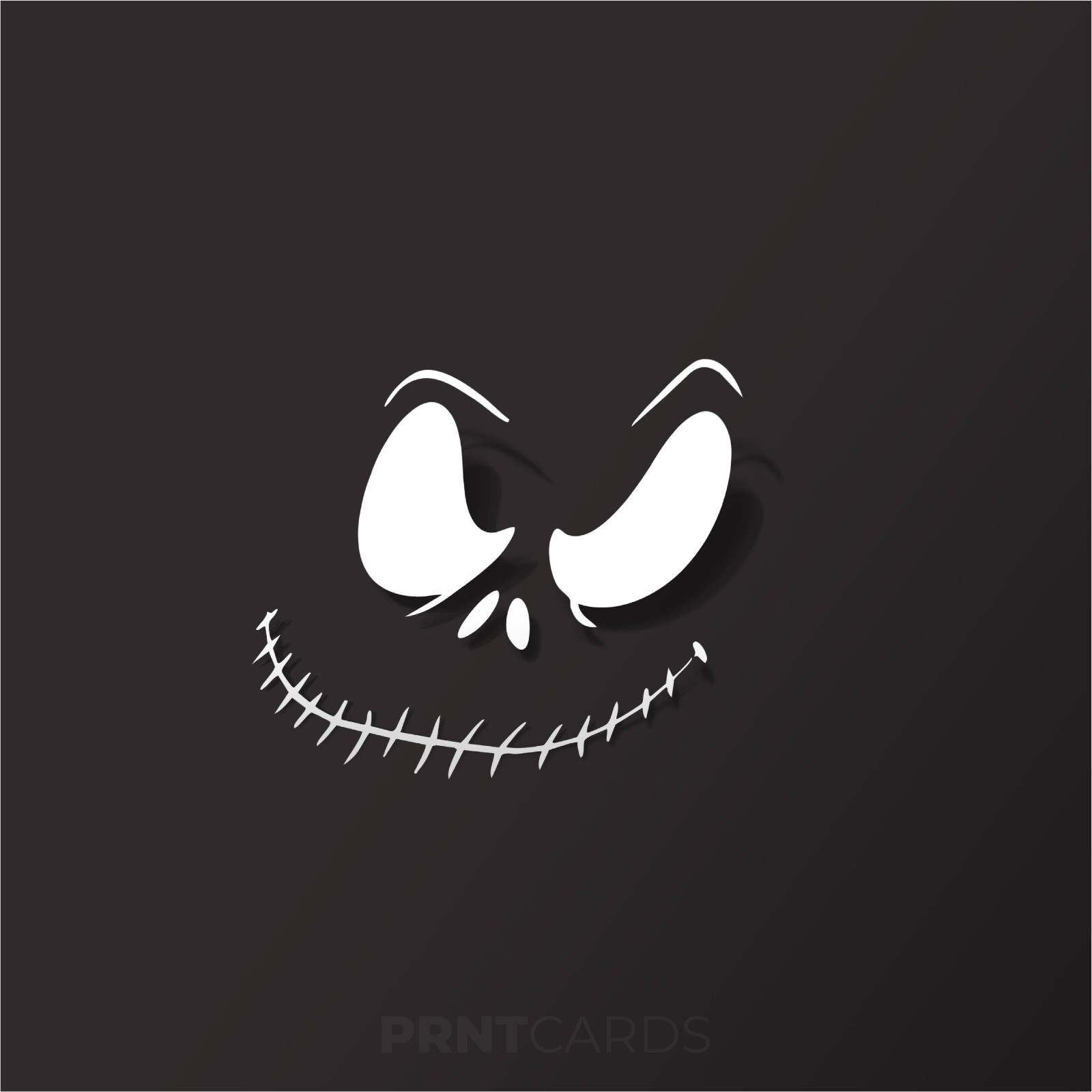 Jack Skellington Face Vinyl Decal Sticker – Nightmare Car Window Holiday Decor