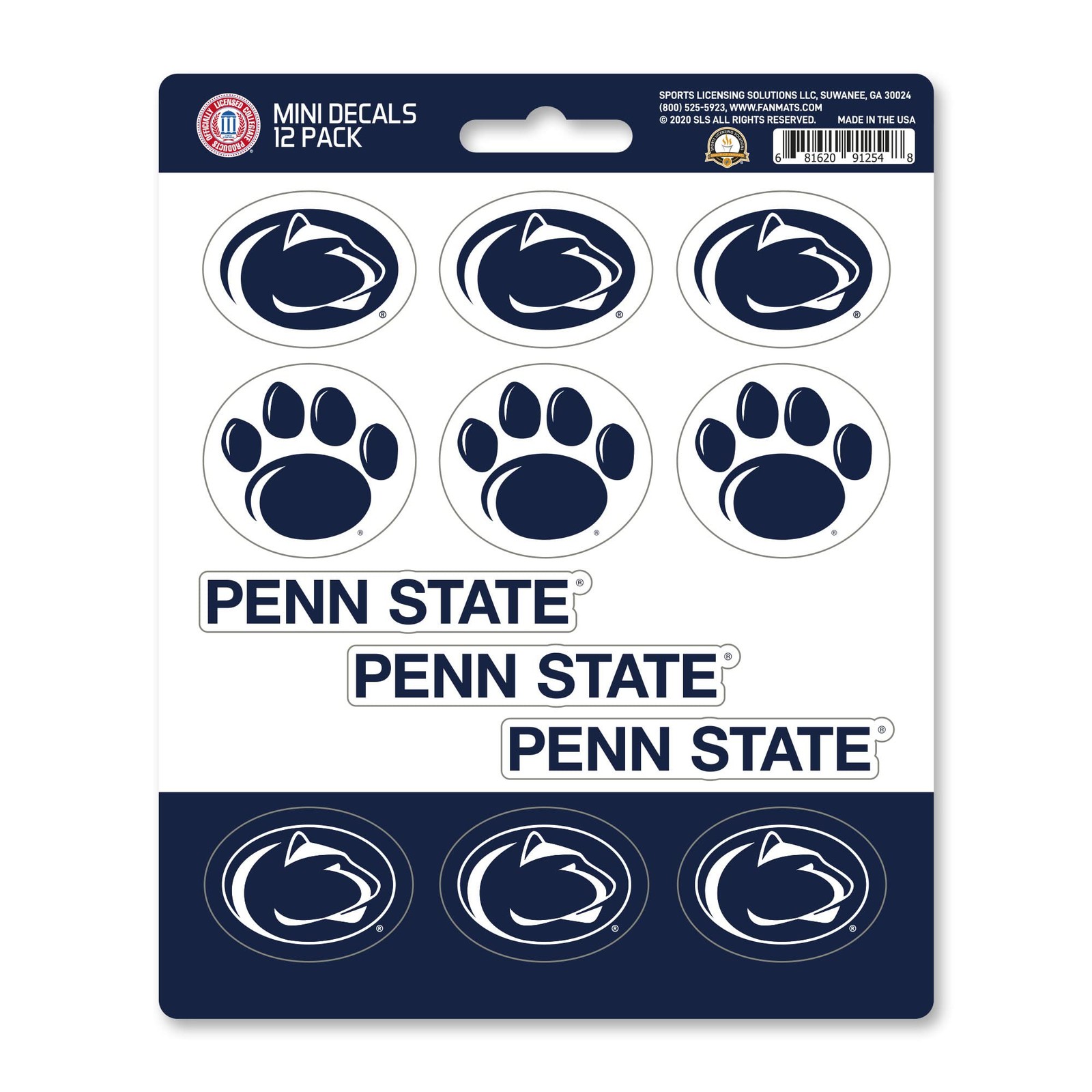 Team Color Mini Decal Set 12 Pack 1 Inch Vinyl Stickers For Cars Laptops