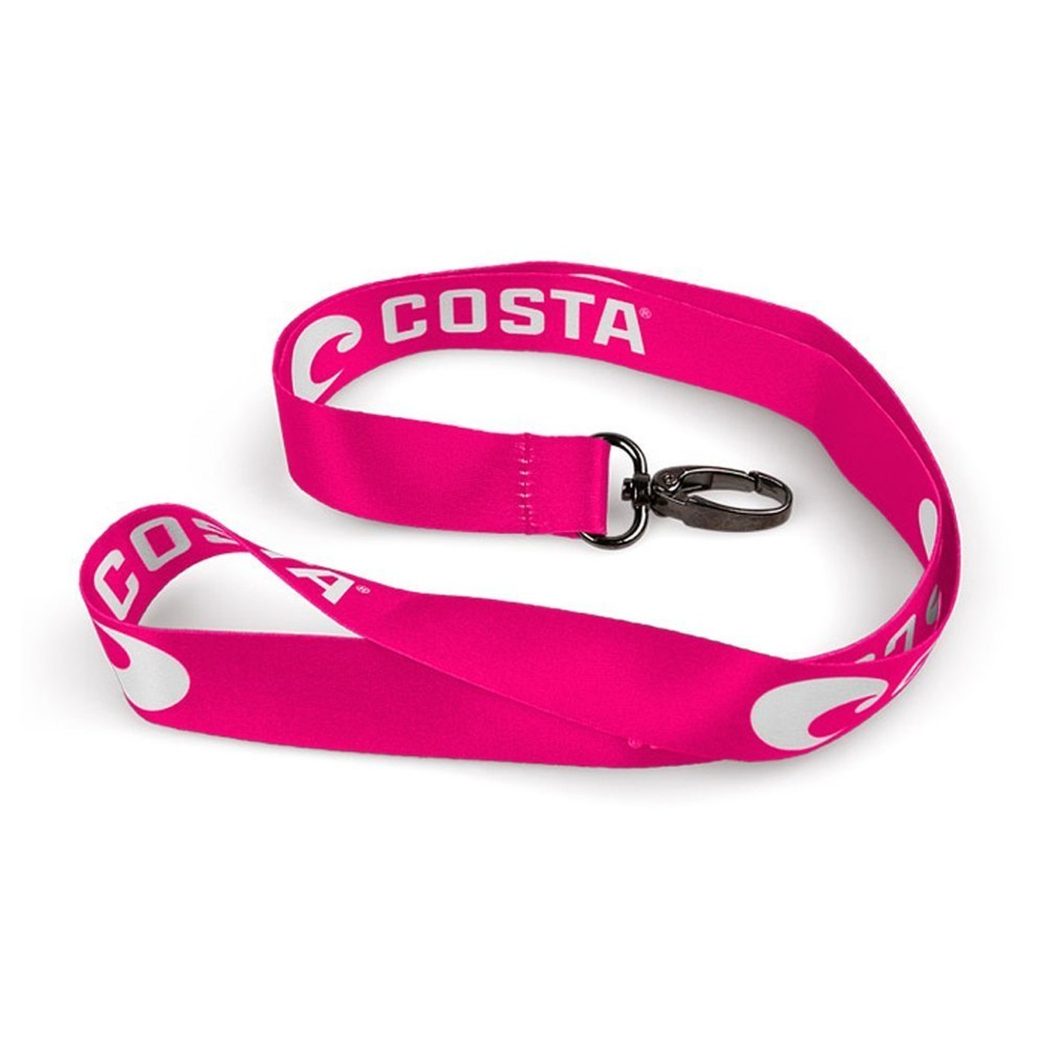 Costa Del Mar Lanyard Logo Hot Pink/White Logo Lanyard